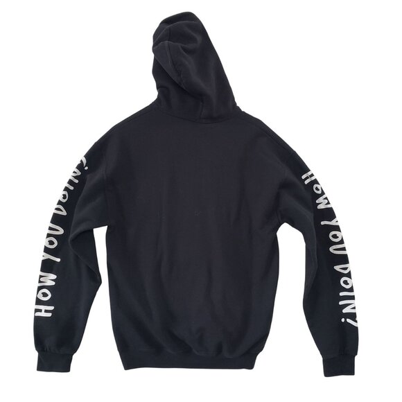 Friends TV Show Black Hoodie How You Doin Sleeves Nostalgia Sitcom Casual Relax - Picture 2 of 4